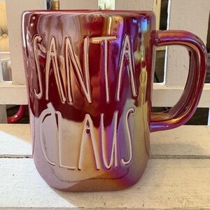 Rae Dunn Iridescent Santa Claus 🎅🏼 Red Mug